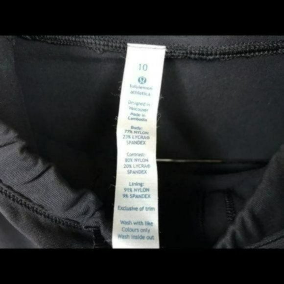 Lululemon Reflective Fleet Street Hoodie Black and Gray, Size 10 New - Picture 5 of 8